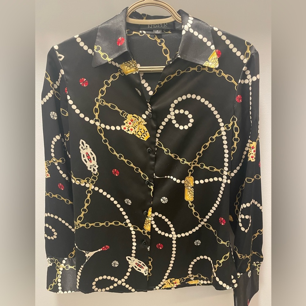 Kasper Button-up Blouse